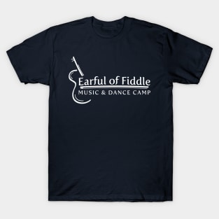 Earful of Fiddle White Logo T-Shirt